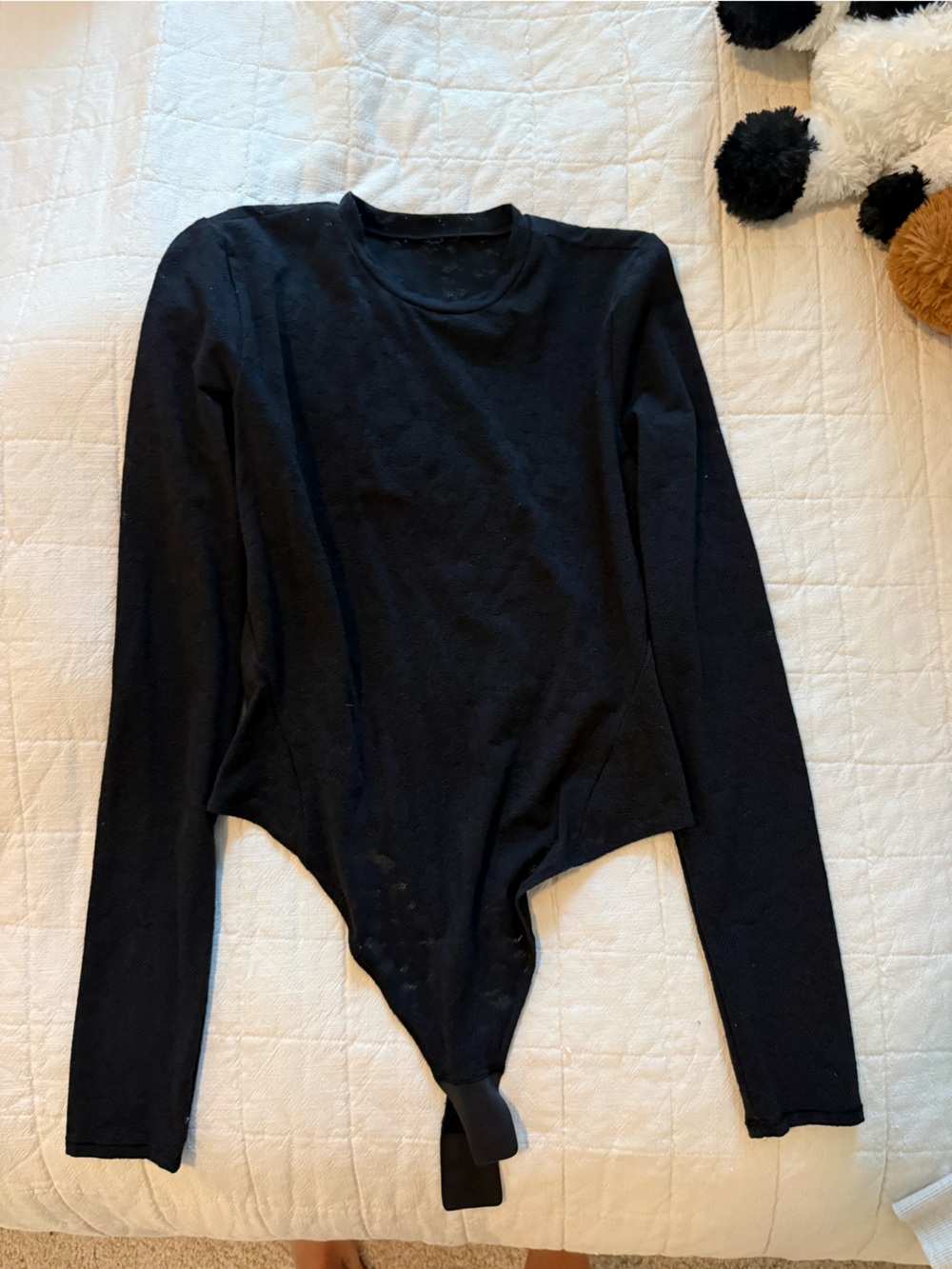 Lace Crewneck Longsleeve Bodysuit